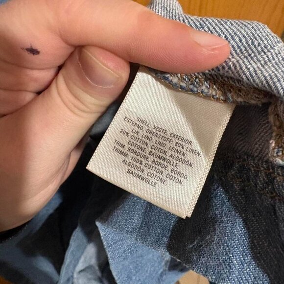 Holding Horses Anthropologie atoll lace up midi dress linen cotton blend Size 4 - Picture 8 of 8